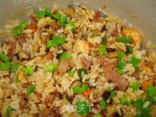 #信任之美#香菇培根焖饭的做法步骤:13