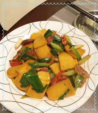 客家传统美食~黄元米果~的做法步骤:8