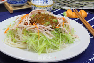 #信任之美#麻酱鸡丝拌面的做法步骤:11