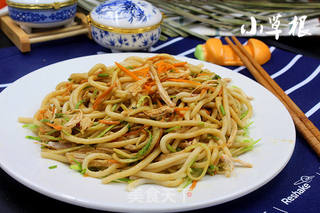 #信任之美#麻酱鸡丝拌面的做法步骤:12