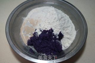 #信任之美#千层紫薯发糕的做法步骤：5