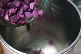 #信任之美#紫薯米糊的做法步骤:4