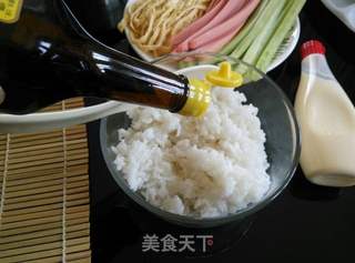 #信任之美#简易寿司卷的做法步骤:3