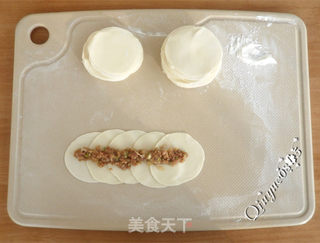 #信任之美#浪漫玫瑰花煎饺的做法步骤:3