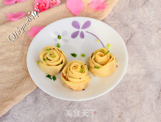 #信任之美#浪漫玫瑰花煎饺的做法步骤:10