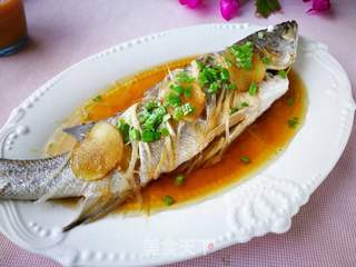 #信任之美#清蒸海鲈鱼的做法步骤:11