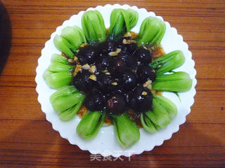 香菇油菜的做法步骤:11