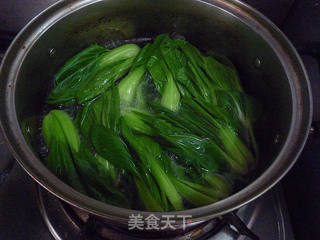 香菇油菜的做法步骤：4