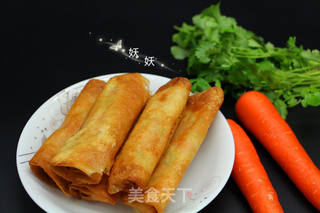 胡萝卜春卷的做法步骤:8