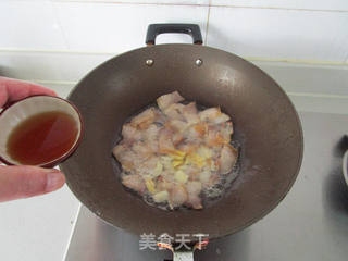 咸肉花菜干锅的做法步骤:7