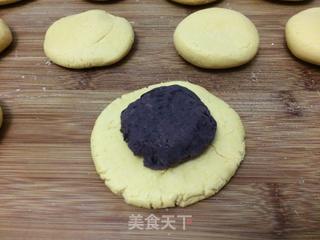 红豆馅南瓜饼的做法步骤:9
