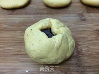 红豆馅南瓜饼的做法步骤:10