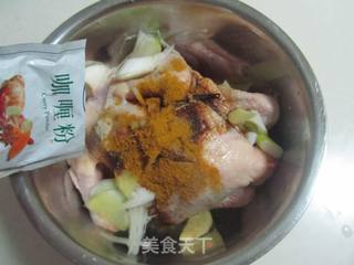 咖喱烤鸡的做法步骤:2