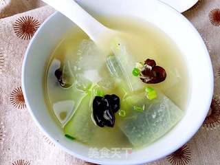 虾皮木耳冬瓜汤的做法步骤:14