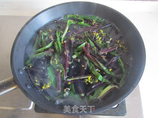 凉拌菜薹的做法步骤:3