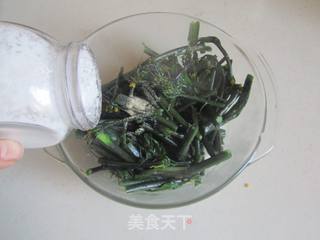 凉拌菜薹的做法步骤:4