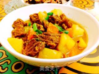 #土豆炖牛腩的做法图解7
