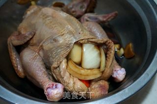 圣诞节香喷喷的脆皮烤鸡的做法步骤:5