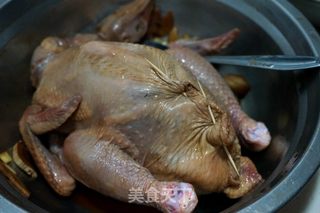 圣诞节香喷喷的脆皮烤鸡的做法步骤:6