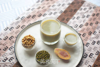 红薯绿豆豆浆的做法步骤:6