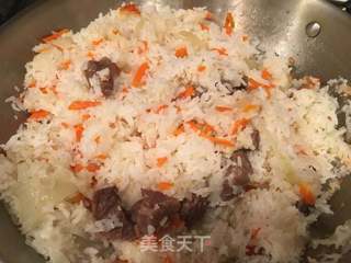 新疆羊肉抓饭的做法步骤:5