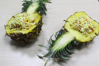 “恋”上酸酸甜甜五彩焗饭,一不小心吃多了!的做法步骤:5
