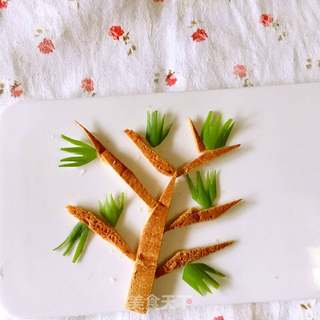 蔬菜炒饭一一松鼠拼盘的做法步骤:4