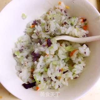 蔬菜炒饭一一松鼠拼盘的做法步骤:12
