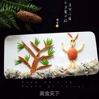 蔬菜炒饭一一松鼠拼盘的做法步骤:14