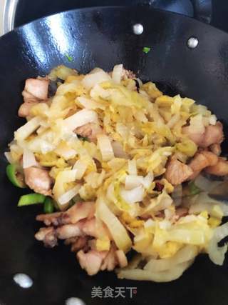 酸菜粉丝汆白肉的做法步骤:8