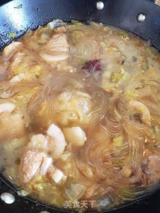 酸菜粉丝汆白肉的做法步骤:13