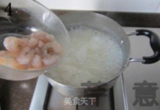 木耳鲜虾粥的做法步骤:4