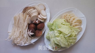 二人杂蔬菌菇羊肉火锅的做法步骤:3