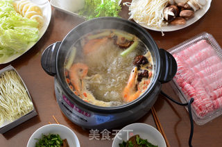 二人杂蔬菌菇羊肉火锅的做法步骤:7