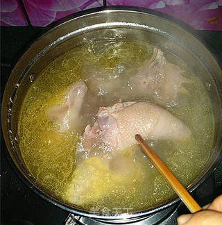 原味老母鸡汤的做法步骤:7