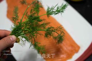 圣诞派对大餐系列:东欧盐渍三文鱼 Gravlax Salmon的做法步骤:3