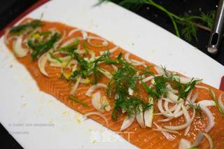 圣诞派对大餐系列:东欧盐渍三文鱼 Gravlax Salmon的做法步骤:4