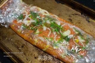 圣诞派对大餐系列:东欧盐渍三文鱼 Gravlax Salmon的做法步骤:8