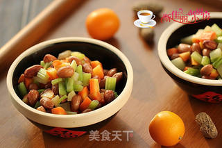 【湖北】胡萝卜西芹拌花生的做法步骤:10