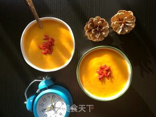 奶香南瓜羹的做法步骤：10