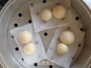 雪人豆沙包的做法步骤:8