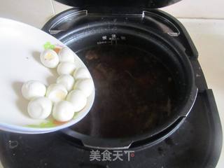 【湖北】茶树菇鹌鹑蛋土鸡汤的做法步骤:8