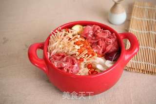 韩式泡菜牛肉锅的做法步骤:2