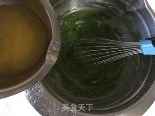 恋上白巧抹茶玛德琳的做法步骤:5
