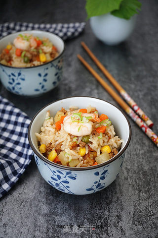 【杂蔬肉末焖饭】的做法步骤:11