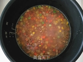 【杂蔬肉末焖饭】的做法步骤:6