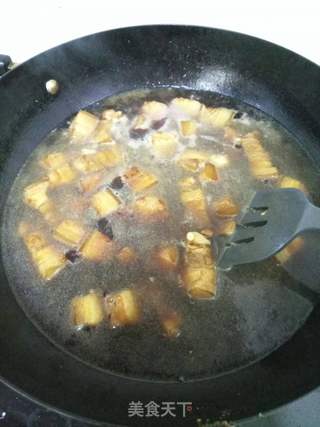 虎皮蛋烧肉的做法步骤:5