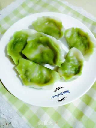 翡翠白玉双色水饺~双色羊肉芹菜水饺的做法步骤:8
