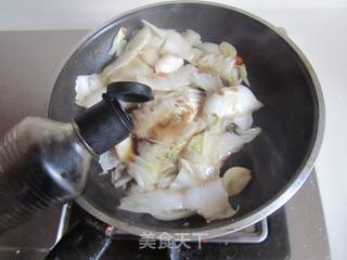 醋溜白菜梗的做法步骤:6