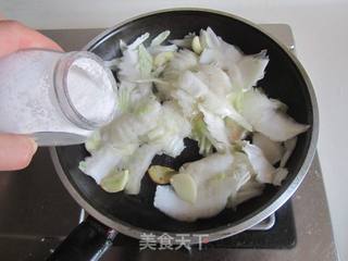 醋溜白菜梗的做法步骤:5